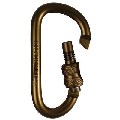 Karabiner mit Sicherung 80mm COYOTE ROTHCO 214 4