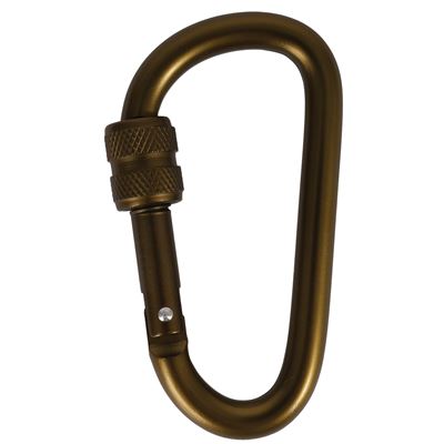 Karabiner mit Sicherung 80mm COYOTE ROTHCO 214 5