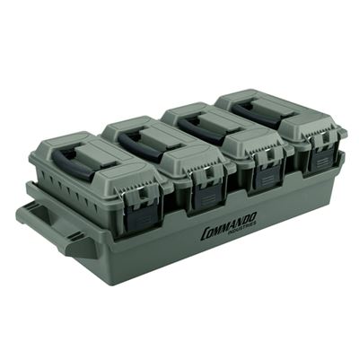4er Set Kunststoffboxen AMMO BOX GRÜN
