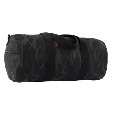 Umhängetasche ZYLINDER 48 x 23 cm Baumwolle MIDNIGHT BLACK CAMO