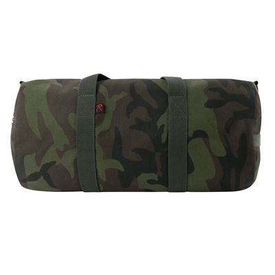 Umhängetasche ZYLINDER 48 x 23 cm Baumwolle MIDNIGHT WOODLAND CAMO