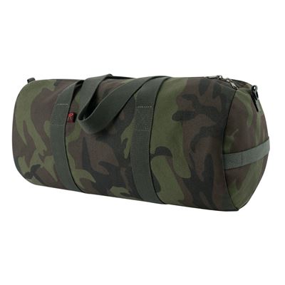 Umhängetasche ZYLINDER 48 x 23 cm Baumwolle MIDNIGHT WOODLAND CAMO