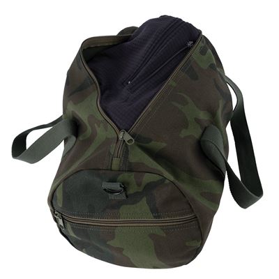 Umhängetasche ZYLINDER 48 x 23 cm Baumwolle MIDNIGHT WOODLAND CAMO