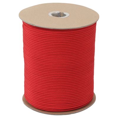 Schnur PARACORD Nylon 550LB auf Spule 300m 4mm ROT