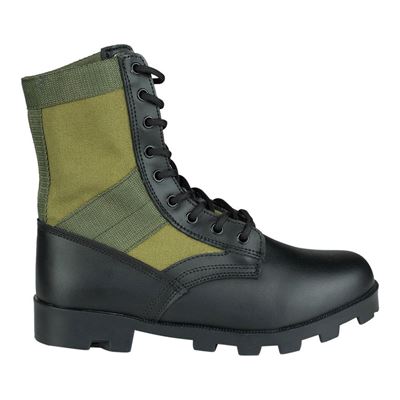 JUNGLE-Schuhe aus Leinen, GRÜN FOSTEX 231177-GR 6