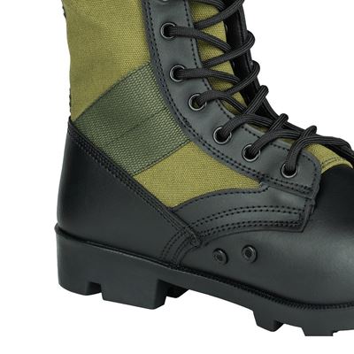 JUNGLE-Schuhe aus Leinen, GRÜN FOSTEX 231177-GR 10