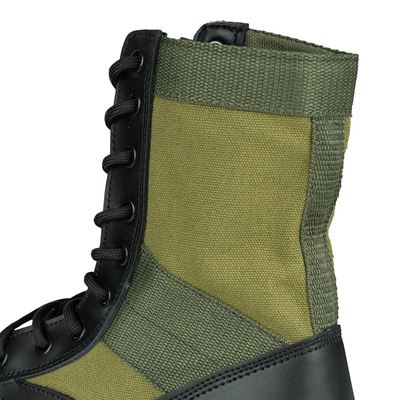 JUNGLE-Schuhe aus Leinen, GRÜN FOSTEX 231177-GR 9