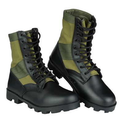 JUNGLE-Schuhe aus Leinen, GRÜN