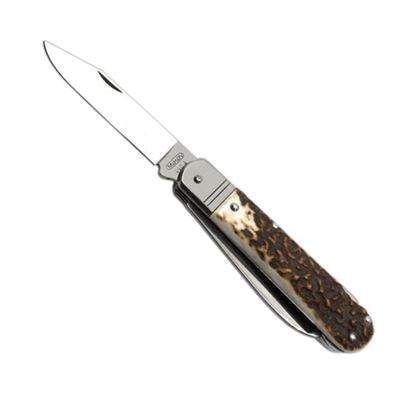 Jagdmesser FIXIR mit Klingenarretierungen Griff aus HIRSCHGEWEIH
