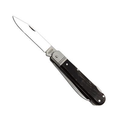 Klappmesser EDELSTAHL 3 KP mit Klingenarretierungen Griff aus BÜFFELHORNOVINA