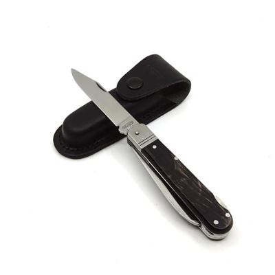 Klappmesser EDELSTAHL 3 KP mit Klingenarretierungen Griff aus BÜFFELHORNOVINA