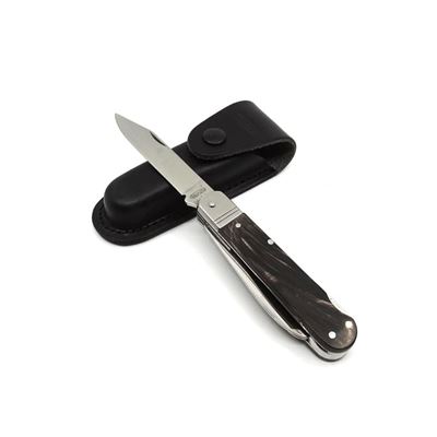Klappmesser EDELSTAHL 4V/KP mit Klingenarretierungen Griff aus BÜFFELHORNOVINA