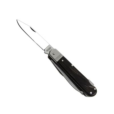 Klappmesser EDELSTAHL 6 KP mit Klingenarretierungen Griff aus BÜFFELHORNOVINA
