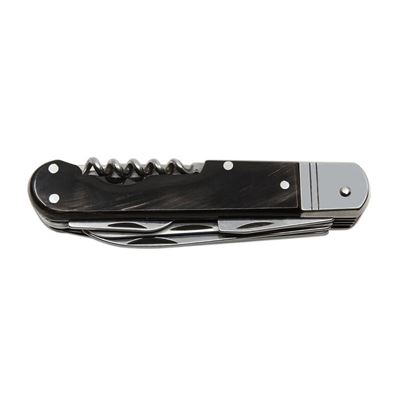 Klappmesser EDELSTAHL 6 KP mit Klingenarretierungen Griff aus BÜFFELHORNOVINA