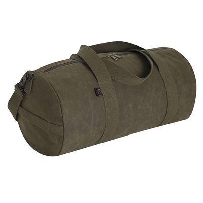 Umhängetasche WAXED DUFFLE BAG GRÜN