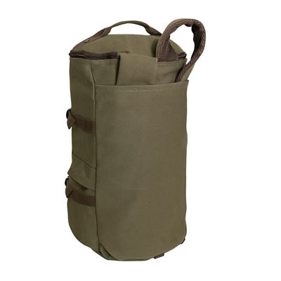 Tasche/Rucksack/vak CONVERTIBLE 19" Leine GRÜN/BRAUN