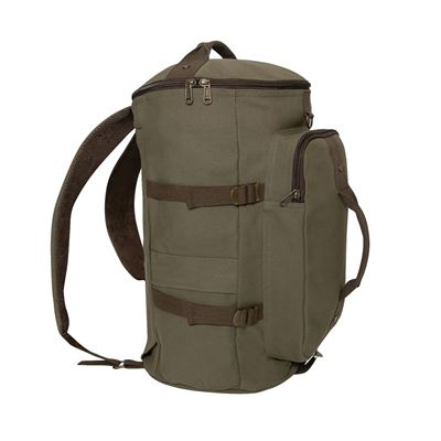 Tasche/Rucksack/vak CONVERTIBLE 19" Leine GRÜN/BRAUN