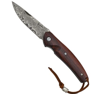 Klappmesser 25150 glatteklinge Damaststahl