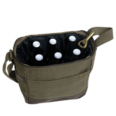 Kühltasche COOLER Leine für Flaschen GRÜN