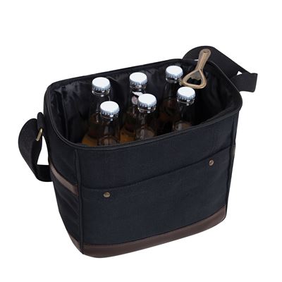 Kühltasche COOLER Leine für Flaschen SCHWARZ