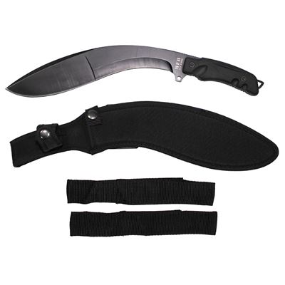 Machete KUKRI mit Holster SCHWARZ