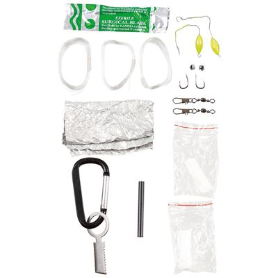 Survival Set Parachute Cord SCHWARZ