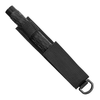 Teleskopischer Schlagstock 67 cm Nylon Holster SCHWARZ