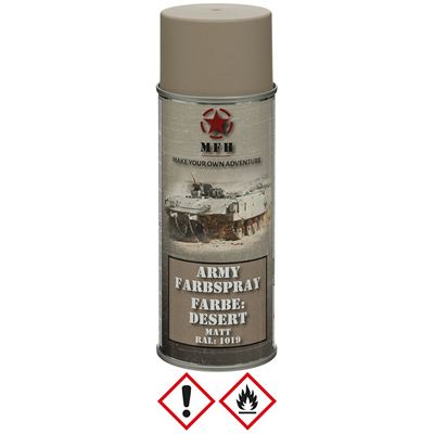 Sprühfarbe ARMY 400ml RAL 1019 MATT DESERT