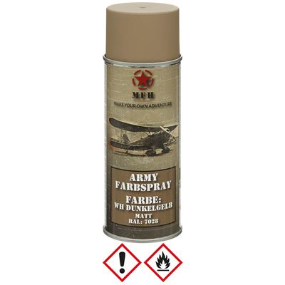 Farbe ARMY in Sprühdose 400 ml WH DUNKELGELB