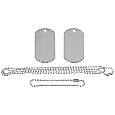 Dog Tags US EDELSTAHL SILBER