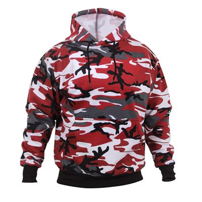 Pullover mit Kapuze RED CAMO