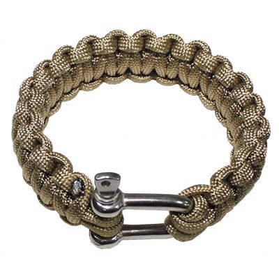 Náramek PARACORD kov.přezka COYOTE