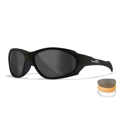 Taktische Sonnenbrille XL-1 ADVANCED COMM Set 3 Gläser SCHWARZER Rahmen