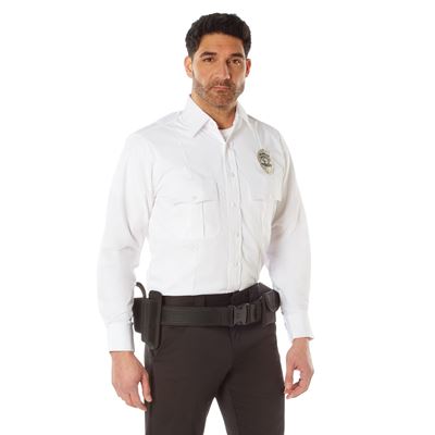 Hemd POLICIE A SECURITY Langarm WEIß ROTHCO 30000 2