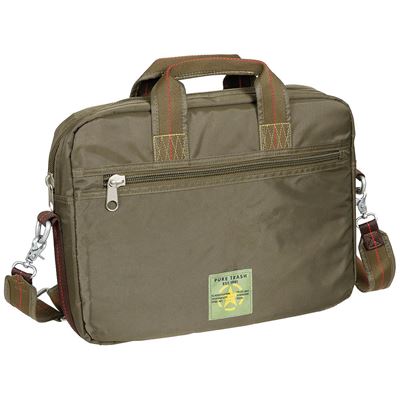 Umhängetasche groß mit Karabiner GRÜN Pure Trash 30033 2