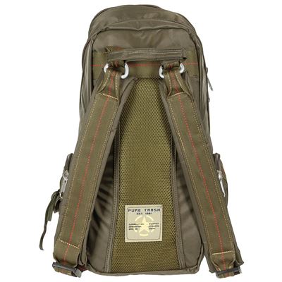 Rucksack mit Karabiner 20 l GRÜN Pure Trash 30034 2