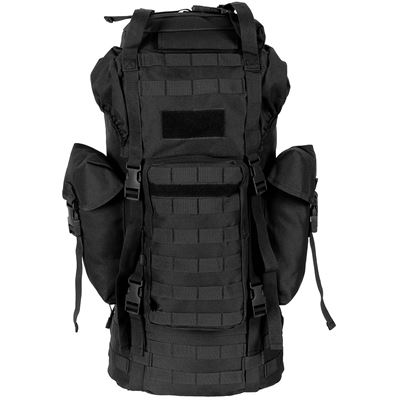 Kampfrucksack MOLLE 65 l gepolstert + ALU-Verstärkung SCHWARZ MFH 30250A 2