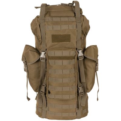 Kampfrucksack MOLLE 65 l gepolstert + ALU-Verstärkung COYOTE MFH 30250R 2