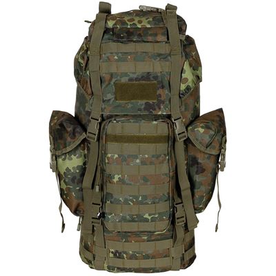 Kampfrucksack MOLLE 65 l gepolstert + ALU-Verstärkung FLECKTARN MFH 30250V 2
