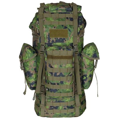 Kampfrucksack MOLLE 65 l gepolstert + ALU-Verstärkung M05 tarn