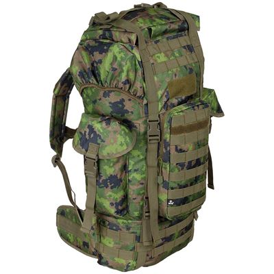 Kampfrucksack MOLLE 65 l gepolstert + ALU-Verstärkung M05 tarn