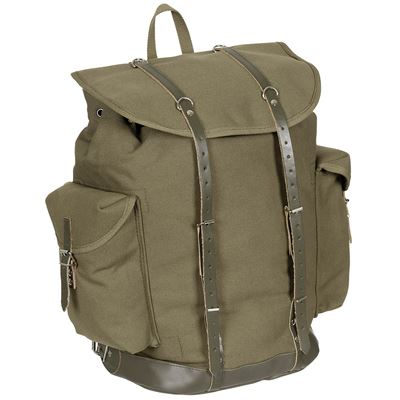 Gebirgsrucksack altes Modell BW 30L gepolsterte Träger GRÜN