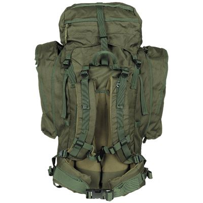 Rucksack ALPIN 110L 2 abnehmbare Seitentaschen GRÜN