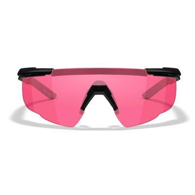 Taktische Sonnenbrille SABER ADVANCED SCHWARZER Rahmen VERMILLION Gläser WILEY X 304-W 2