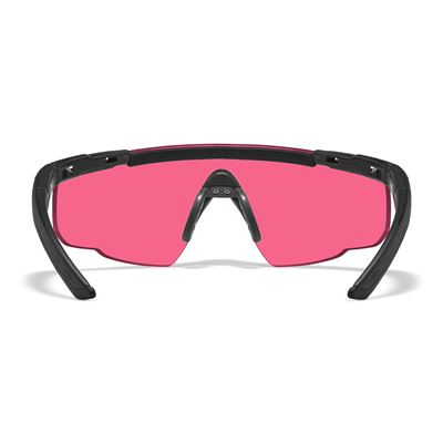 Taktische Sonnenbrille SABER ADVANCED SCHWARZER Rahmen VERMILLION Gläser WILEY X 304-W 6