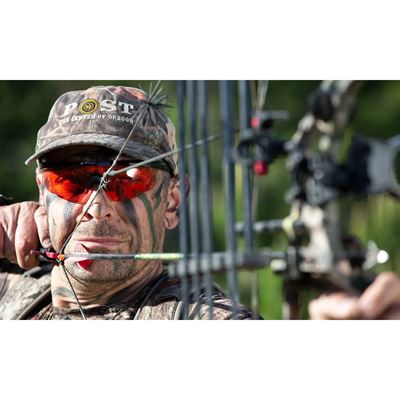 Taktische Sonnenbrille SABER ADVANCED SCHWARZER Rahmen VERMILLION Gläser WILEY X 304-W 3