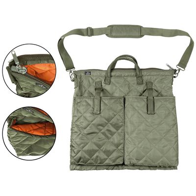 BW PILOT Helmtasche GREEN/ORANGE