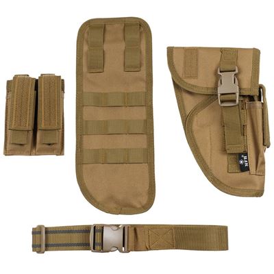 Tiefziehholster und Mag Pouches Tactical rechts COYOTE