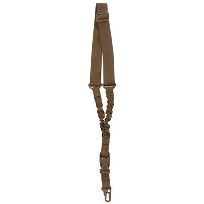 Taktischer SIngle Sling BUNGEE mit Karabinerhacken COYOTE BROWN