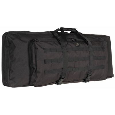 Gewehrtasche für zwei Gewehre 90cm MODULAR mit Rückengurten SCHWARZ